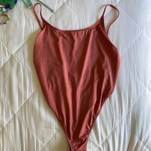 One Piece mauve bathing suit